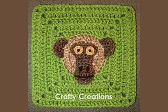 Baboon Granny Square Crochet Pattern