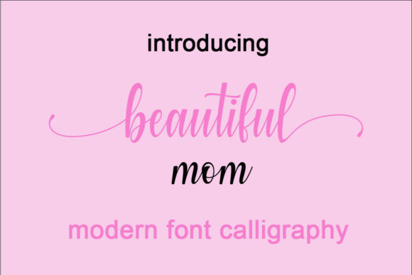 Beautiful Mom Script & Handwritten Font By cavalera creative