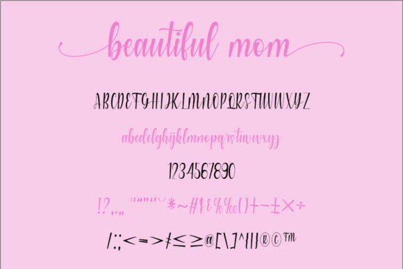 Beautiful Mom Font - Preview 3