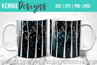 Birch Trees Mug Wrap SVG Graphic by Kennie Designs · Creative Fabrica