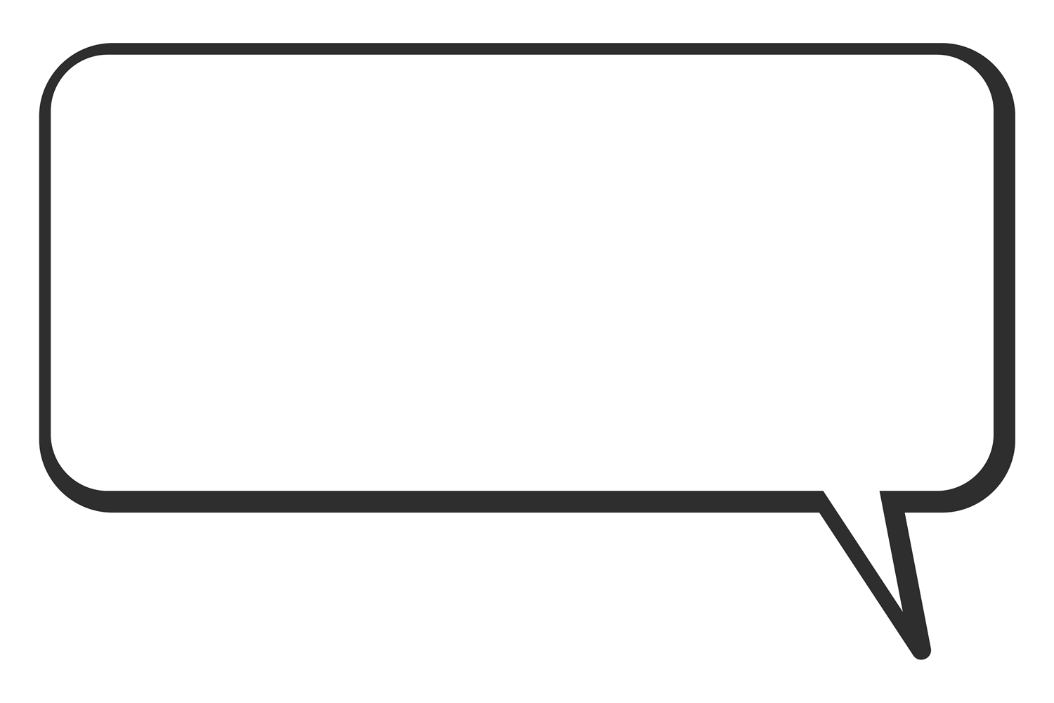 Rectangle Text Message Chat Message Template. Rectangular Text Graphic by microvectorone ...