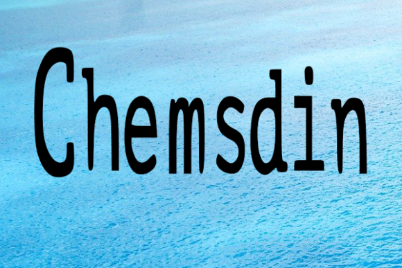 ChemsDin Font - Preview 1