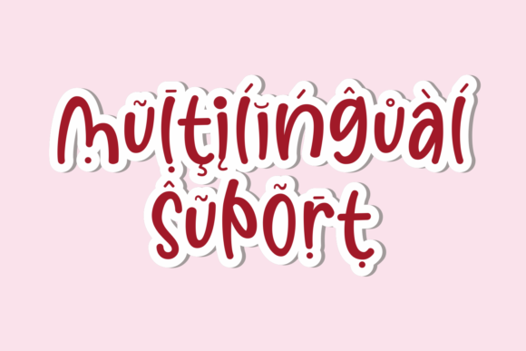 Cherry Organic Font PNG with transparent background - Preview 3