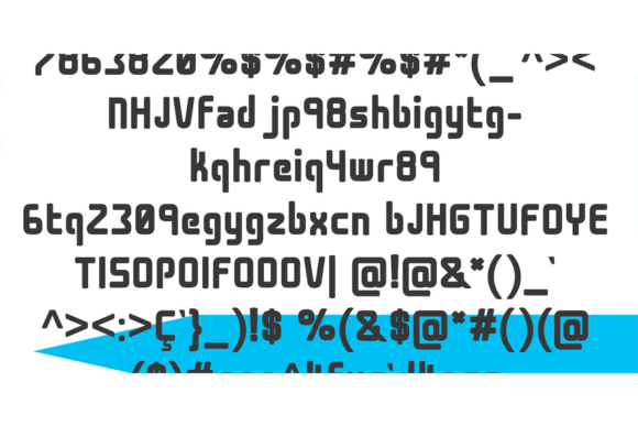 Cogan Curved Font PNG with transparent background - Preview 1