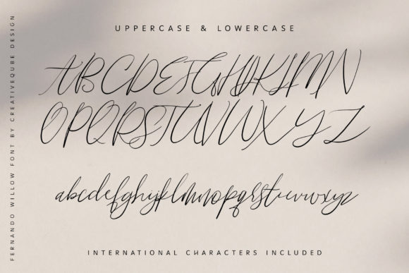 Fernando Willow Font PNG with transparent background - Preview 2