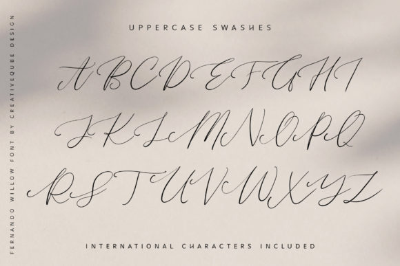 Fernando Willow Font PNG with transparent background - Preview 3