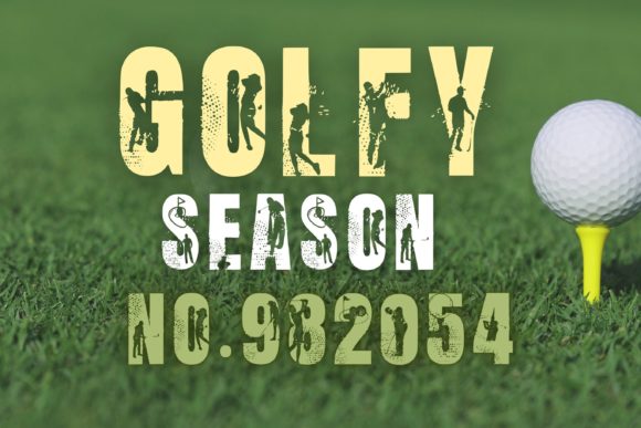 Golfer Campus Tour Font - Preview 1