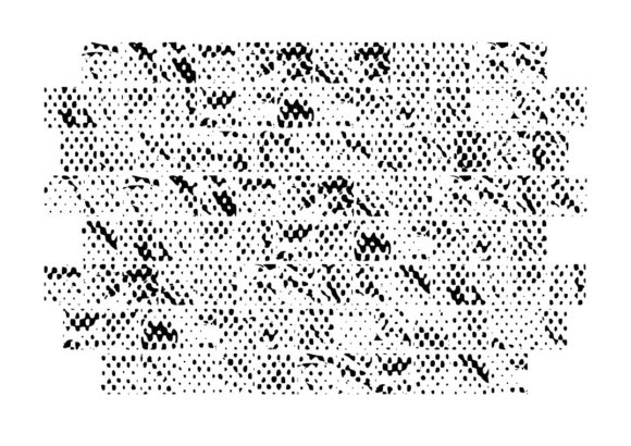 Halftone Textured Glyphs Font PNG with transparent background - Preview 1