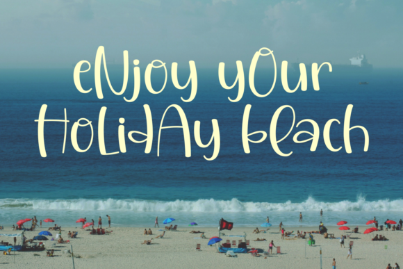 Happy Island Font PNG with transparent background - Preview 2