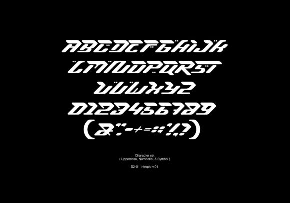 Intrepic Font PNG with transparent background - Preview 2
