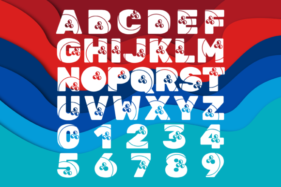 Knock Down Font PNG with transparent background - Preview 1