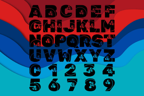Knock Down Font PNG with transparent background - Preview 2