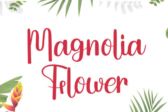 Magnolia Flower Fonts