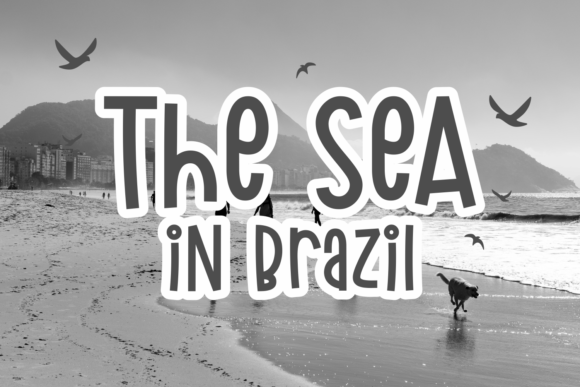 Miami Silhouette Font PNG with transparent background - Preview 1
