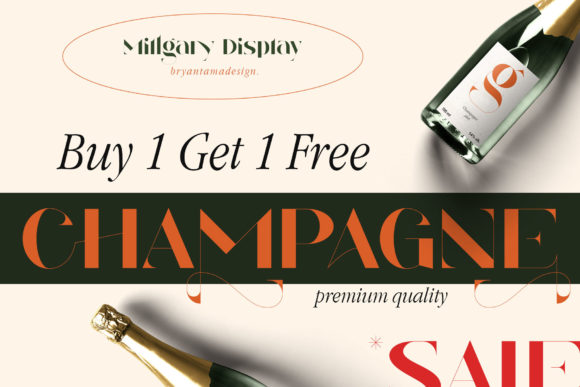 Millgary Font PNG with transparent background - Preview 4