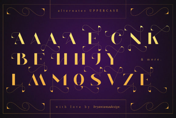 Millgary Font PNG with transparent background - Preview 6