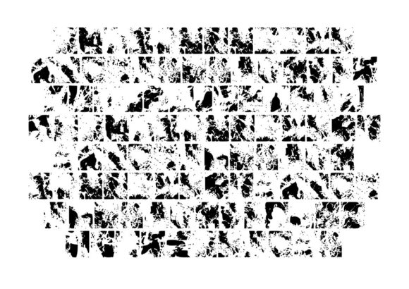 Ocean Textured Glyphs Font PNG with transparent background - Preview 1