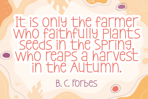 Simple Harvest Font PNG with transparent background - Preview 1