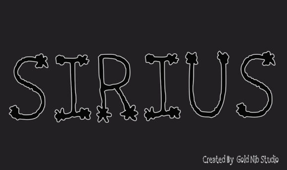 Sirius Font PNG with transparent background - Preview 1