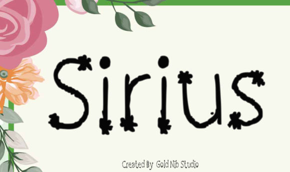 Sirius Font PNG with transparent background - Preview 3