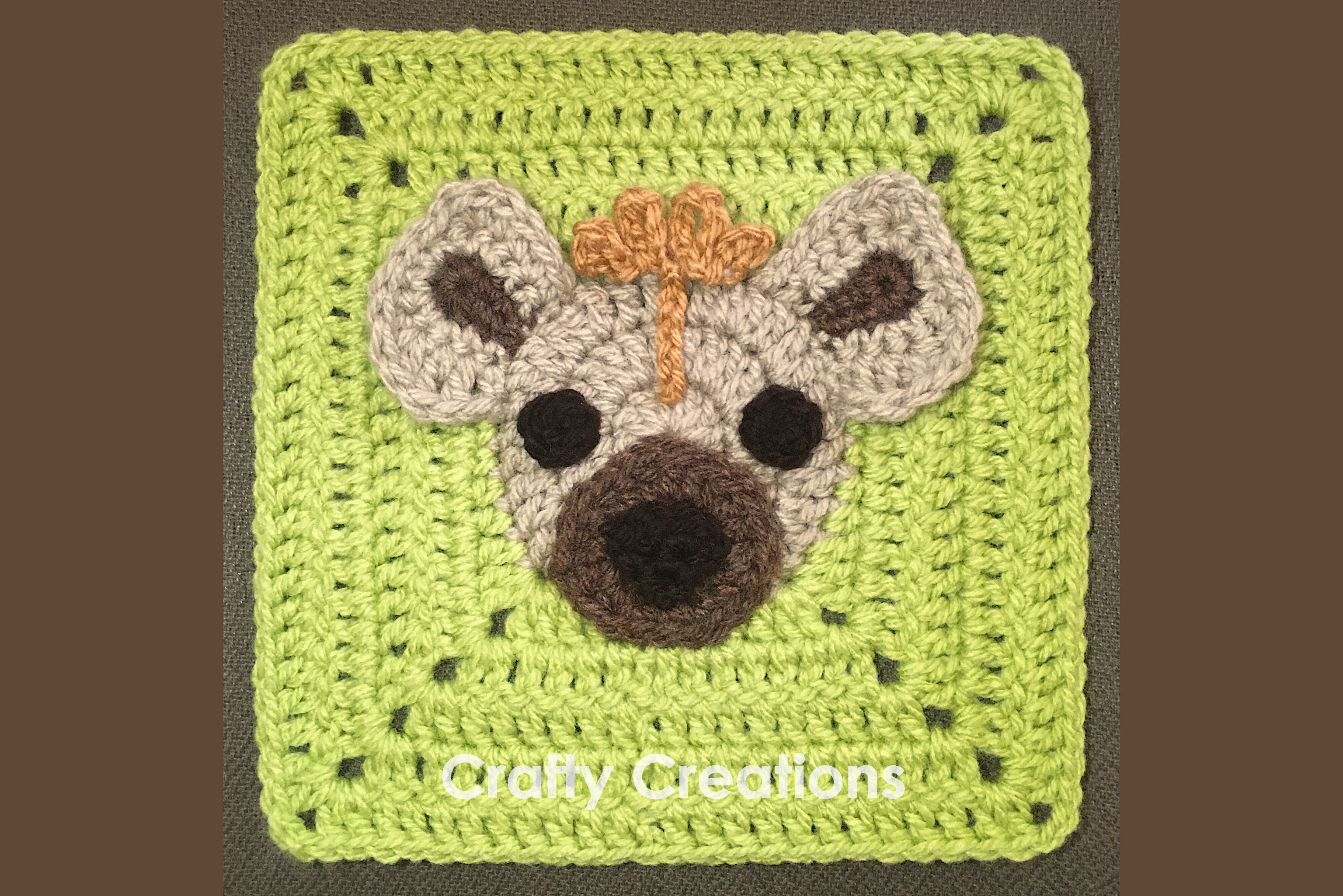 Spotted Hyena Granny Square