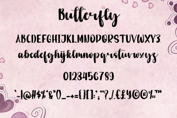 Butterfly Font - Preview 3