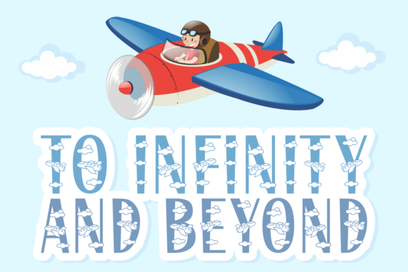 Child Plane Font - Preview 1