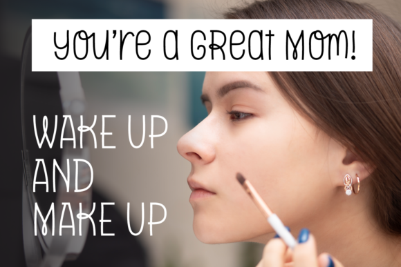 Glowing Moms Font - Preview 1