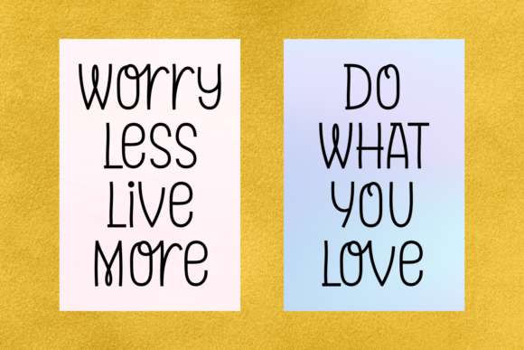 Glowing Moms Font - Preview 3