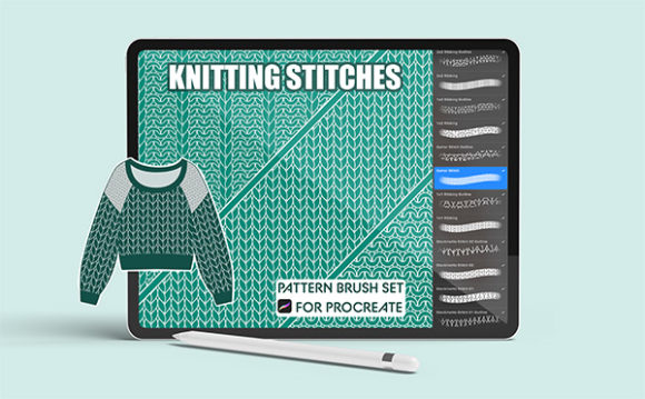 Knit Texture Procreate Brush