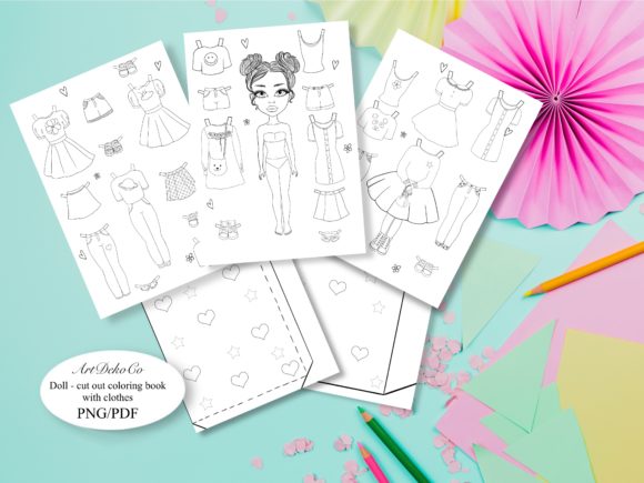 Paper Doll Coloring Book