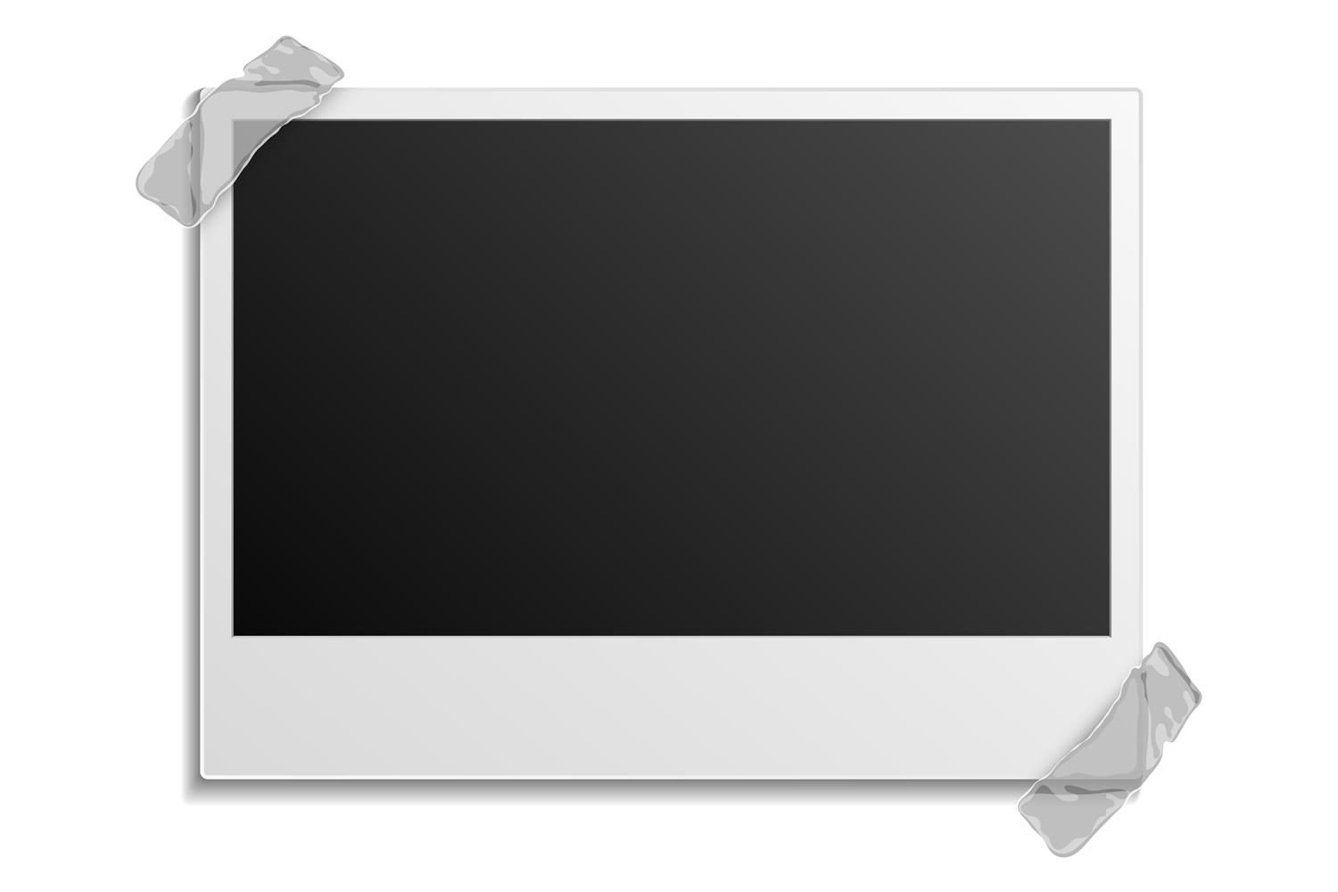 Retro Square Computer Frame Retro Square Picture Frame with Adhesive Graphic by microvectorone ...