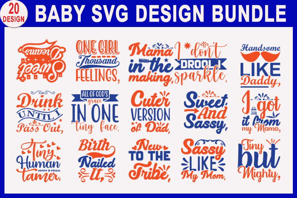 Baby Quotes Designs Bundle Graphic by RL Design Store · Creative Fabrica