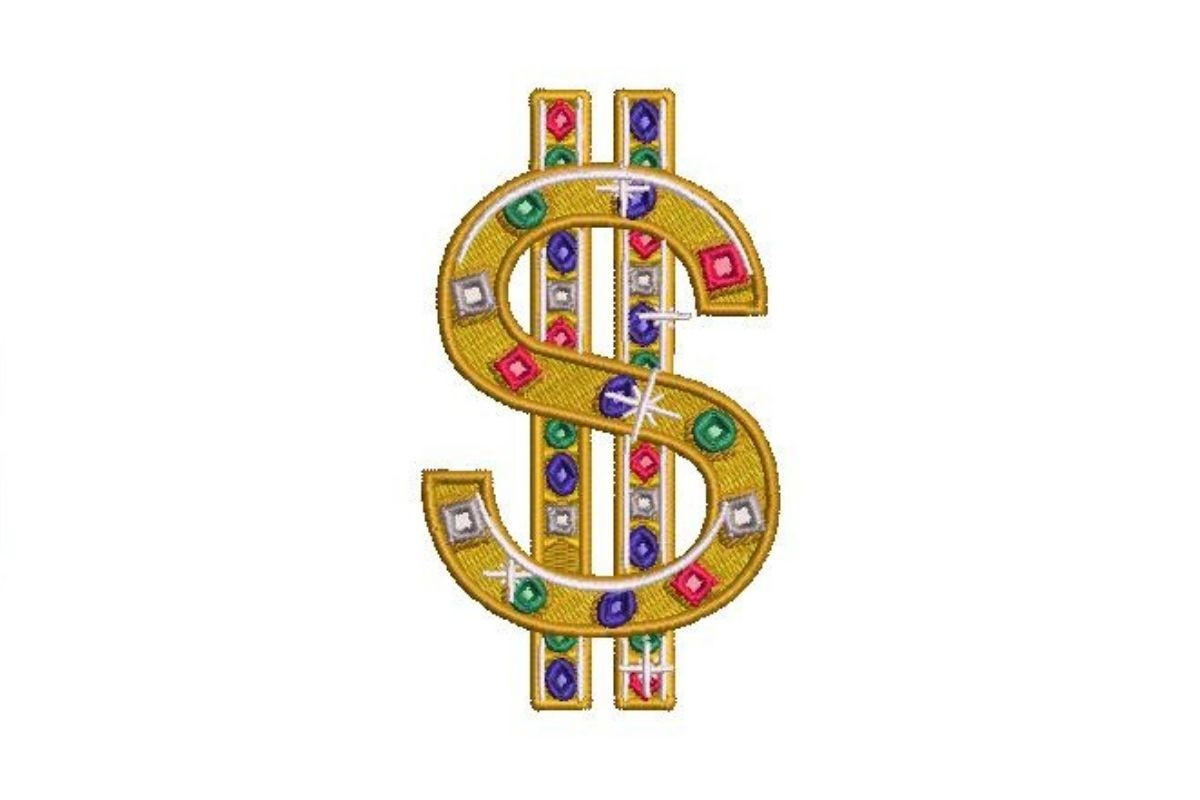 Encrusted Dollar Sign