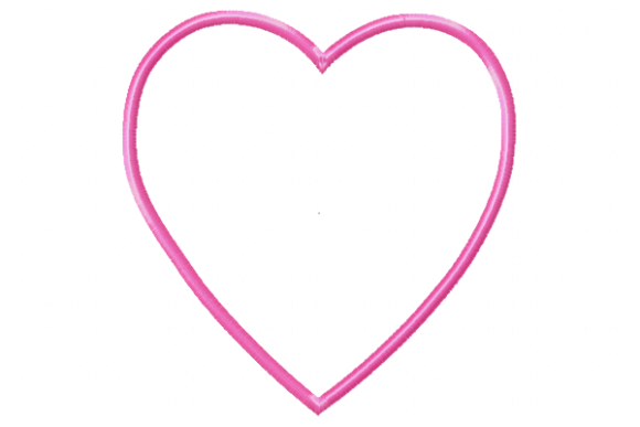 Heart Applique Embroidery Design