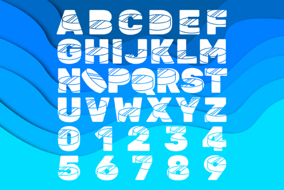 Ice Hockey Font - Preview 1