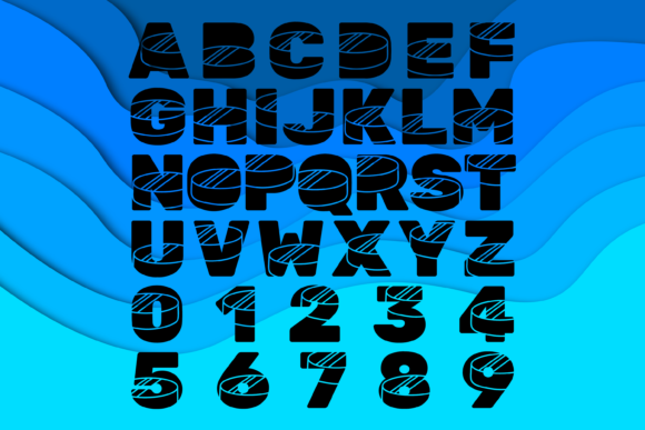 Ice Hockey Font - Preview 2