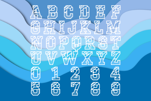 Ice Puck Font PNG with transparent background - Preview 1