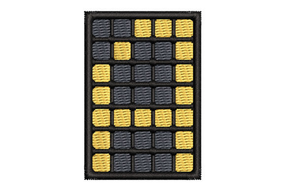 LED Scoreboard Effect Letter a Fonds d'Écran Design de Broderie Par K&K Embroidery and Gifts