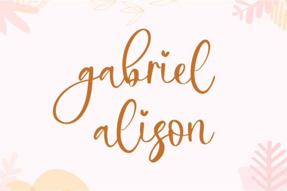 Larfiena Font PNG with transparent background - Preview 1