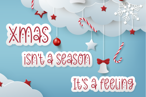 Live Your Story Xmas Font PNG with transparent background - Preview 3