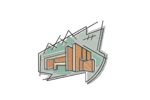 Modern Architecture in Abstract Print