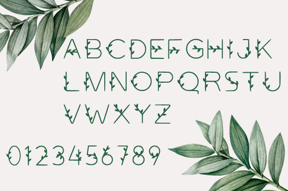 Nature Inspired Font font preview - 1
