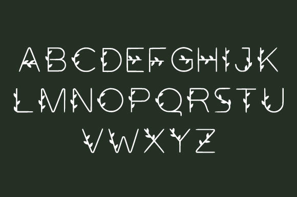 Nature Inspired Font font preview - 4