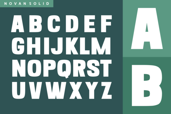 Novan Duo Font font preview - 3