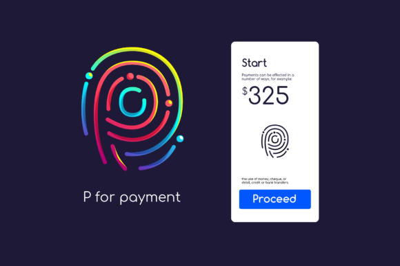 Rainbow Fingerprint Font PNG with transparent background - Preview 5