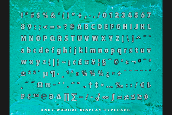 Andy Warhol Font - Preview 4