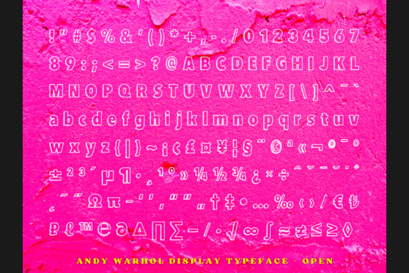 Andy Warhol Font - Preview 6