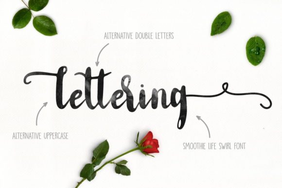 Be with Smoothie Life Font PNG with transparent background - Preview 2