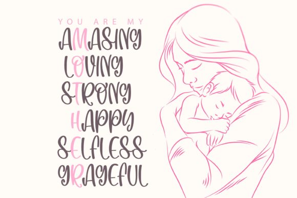 Beautiful Mother Font - Preview 5